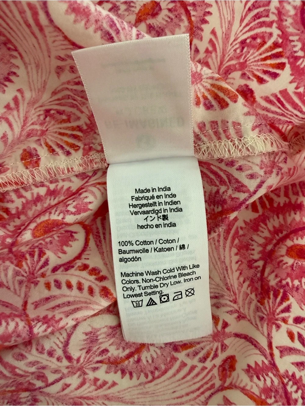 J.Crew Dandelion Swirl Puff Sleeve Smocked Mini Dress Pink Small